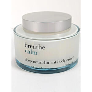 NOS Bath & Body Works BREATHE CALM Tranquility Lotus Body Cream 6.7oz 200g NEW